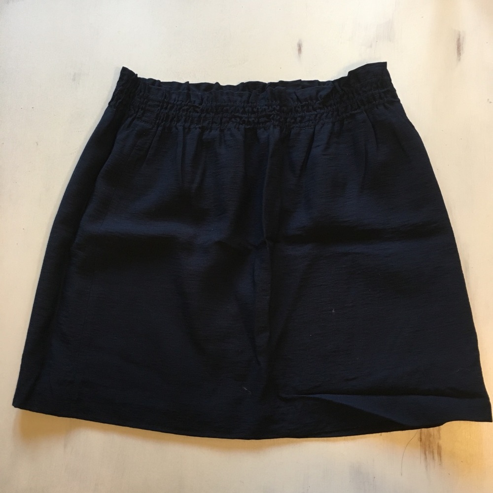 J.Crew Iconic Elastic Waist Navy Skirt